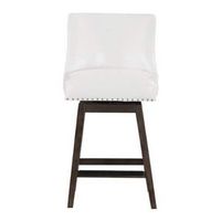 OSP Home Furnishings - Granville 26" Swivel Counter Stool - White/Grey