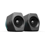 Edifier - G2000 II 2.0 Bluetooth Gaming Speakers with RGB Lighting (2-Piece) - Space Gray