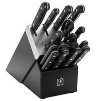 Henckels - Solution 16-pc Self-Sharpening Knife Block Set - Black