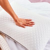 Serta - Layered Luxury Gel Memory Foam Pillow Standard - Off-White