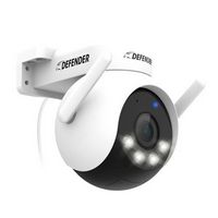 Defender - AI POWERED 4K Everwatch PTZ 360° Wi-Fi Plug-in Power Security Camera - White