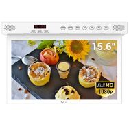 Sylvox - 15.6" Class Under Cabinet Smart Kitchen TV, 1080P HD Google TV, 360° Rotation &amp; 90° Flip...