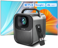 ETOE - Seal Pro Google TV Projector with Netflix Certified, 4K 1080P FHD, Auto Focus &amp; Keystone,1...