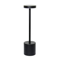 Simple Designs - 12.75" Mushroom Magic Disc Dimming & Rechargeable Cordless 4-Way Touch Sensor St...