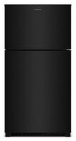 Amana - 33 in. Wide 21.3 cu. ft. Top-Freezer Refrigerator With Dual Crisper Drawers - Black