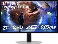 Samsung - 27" Odyssey OLED G6 (G60SD) QHD 360Hz 0.03ms FreeSync Premium Pro Gaming Monitor with H...