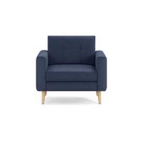 Burrow - Mid Century Nomad Armchair - Navy Blue