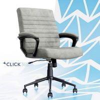 Click365 - Transform 3.0 Extra Comfort Ergonomic Mid-Back Desk Chair - Gray