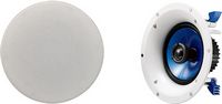 Yamaha - 6-1/2" 2-Way In-Ceiling Speakers (Pair) - White