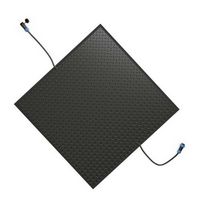 Costway - 30" x 30" Heated Snow Melting Mat with 3 in/h Speed Non-Slip Rubber for Walkway - Black