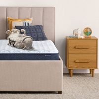 Serta - Sleep to Go 6&quot; Memory Foam Firm Mattress in a Box -Twin - Light Blue