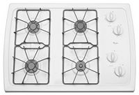 Whirlpool - 30&quot; Built-In Gas Cooktop - White