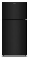 Amana - 28 in. Wide 14.3 cu. ft. Top-Freezer Refrigerator With A Large Crisper Drawer - Black