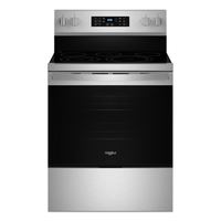 Whirlpool - 5.3 Cu. Ft. Freestanding Electric Range with Air Cooking Technology, No Preheat Air F...