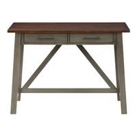 OSP Home Furnishings - Milford Rustic Writing Desk - Slate Grey