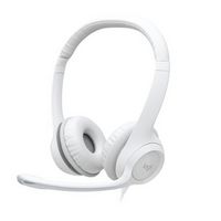 Logitech - H390 Wired USB-A On-Ear Stereo Headphones with Noise Canceling Microphone - Off-White