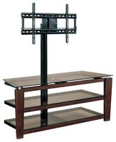 Whalen Furniture - 3-in-1 TV Console for Most Flat-Panel TVs Up to 58&quot; - Brown