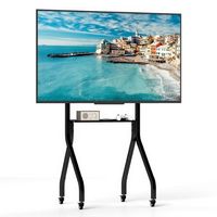 Mobile TV Stand Rolling TV Cart for Most 43&quot;-100&quot; Flat/Curved Screens up to 110 lbs