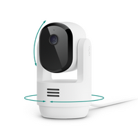 Arlo - Essential Pan Tilt Indoor Security Camera 2K (2025 Release) - Wired Plug-In Powered, Priva...