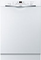Bosch - 100 Series 24" Front Control Tall Tub Built-In Dishwasher with Hybrid Stainless-Steel Tub...
