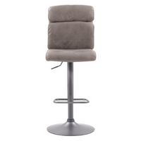 CorLiving - Palmer Adjustable High Back Barstool (set of 2) - Gray