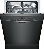 Bosch - 100 Series 24&quot; Front Control Tall Tub Built-In Dishwasher with Stainless-Steel Tub - Black