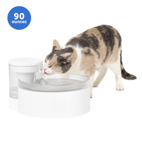 PetSafe - PetSafe&#174; Outlast™ 90 oz Pumpless Pet Fountain - White