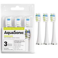 AquaSonic - ProFlex Brush Heads - 3 Pack - white