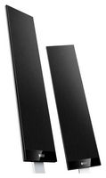 KEF - T Series Dual 4-1/2&quot; 2-1/2-Way Satellite Speakers (Pair) - Black
