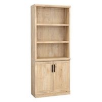 Sauder - Aspen Post 5-Shelf Library Bookcase w/ Doors - Prime Oak