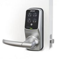 Lockly - Model 6S Latch Lever Smart Lock with Touchscreen/Key Access/Auto Lock/ App Control - Sat...