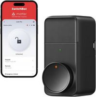SwitchBot - Smart Lock Pro – Keyless Entry Door Lock, Fits Existing Deadbolts, Add Hub2 for Matte...