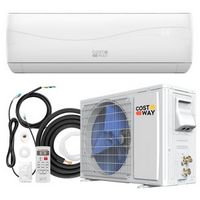 Costway 12000 BTU Mini Split Air Conditioner &amp; Heater Ductless 17 SEER2 750 Sq. Ft - White