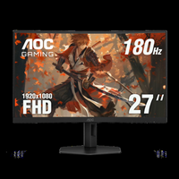 AOC - C27G4X 27" VA Curved Gaming Monitor, FHD (1920x1080), 180Hz, 0.5ms, Freesync, HDR10 - Black