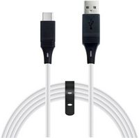NEXT - 9%27 Play + Charge USB-C Cable for PlayStation 5 - White/Black