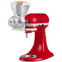All Metal Grain Mill Attachment for KitchenAid Stand Mixers - Silver