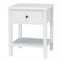 End Table Nightstand Storage Display Drawer Shelf Beside Bedroom