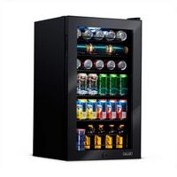 NewAir - 126 Can Freestanding Beverage Fridge with 7 Temperature Settings and Adjustable Shelves ...