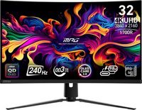 MSI - MPG 321CURX QD-OLED 32" 3840x2160 (UHD) Curved OLED Quantum Dot Monitor 240Hz 0.03ms(GTG) H...