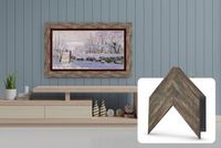 Deco TV Frames - Premiere Bezel for Samsung the Frame TV - 75&quot; - Distressed Barnwood