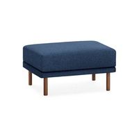 Burrow - Contemporary Range Ottoman - Navy Blue