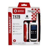 Motorola - Solutions TALKABOUT T478 Two Way Radio - 2 Pack - White