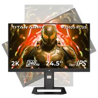 Titan-army - P2510S PLUS 24.5 Inch Gaming Monitor, 240Hz 1440P QHD(2560×1440), Fast IPS, 240Hz, 1...
