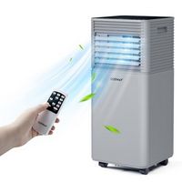Costway 6000 BTU Portable Air Conditioner Cools up to 350 sq.ft 3-in-1 Air Cooler w/Dehumidifier ...