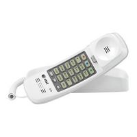 AT&amp;T - 210M Trimline Corded Telephone - White