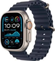 Apple Watch Ultra 2 (GPS+Cellular) 49mm Titanium Case with Navy Ocean Band - Natural