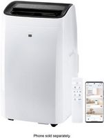 TCL - 450 Sq. Ft. 10,000 BTU 3-in-1 Smart Portable Air Conditioner - White
