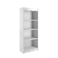 CorLiving - Hawthorne Collection 4 Shelf Floor-Standing Bookcase - White