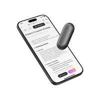 PLAUD - AI NotePin Memory Capsule Voice/Audio Recorder V2 - Cosmic Grey