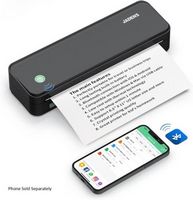 JADENS - Portable Wireless A4 Printer - Black